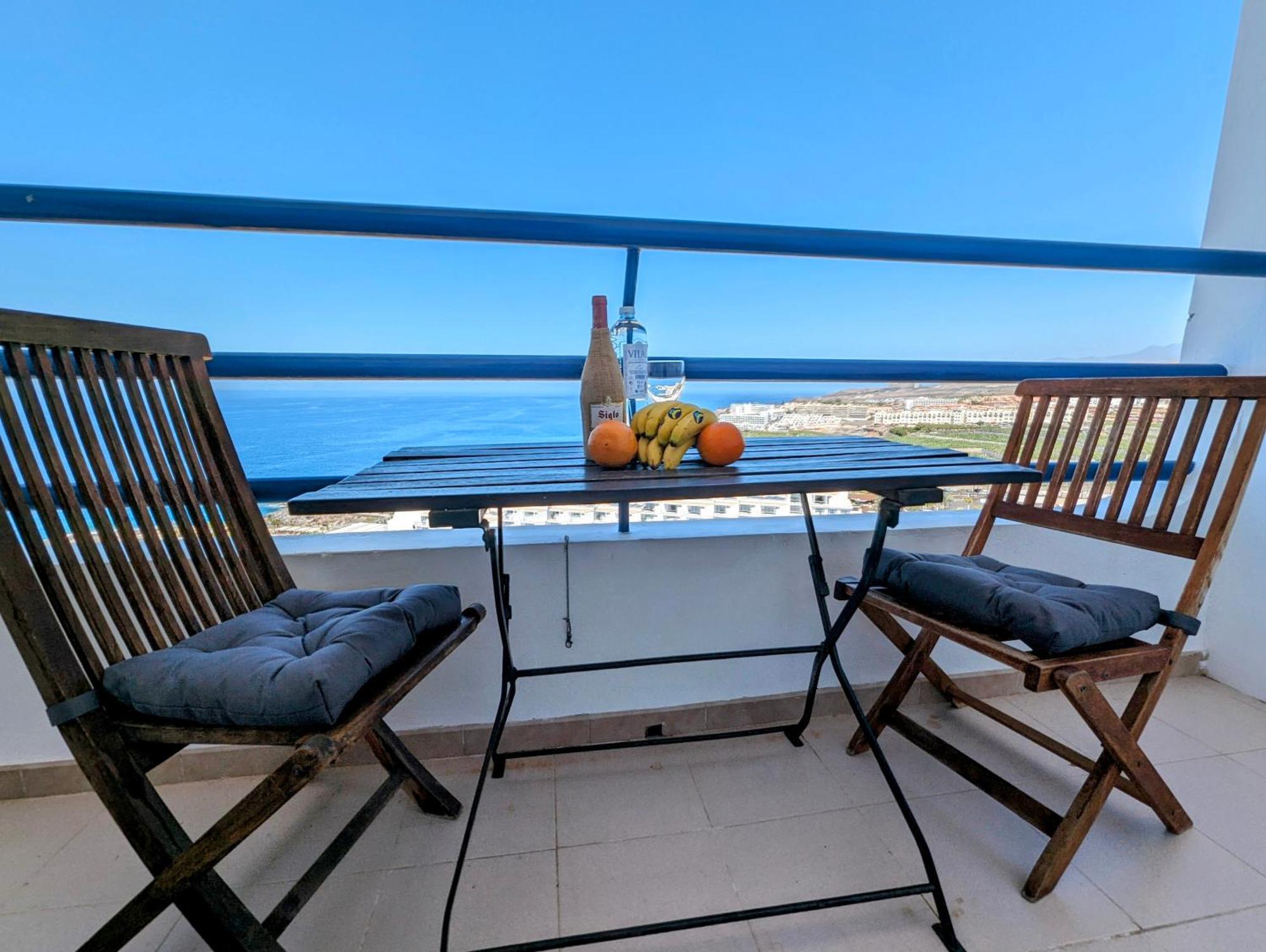 Studio Playa Paraiso Tenerife - Ocean View And Internet Wifi Optical Fiber - For Rent Exteriör bild