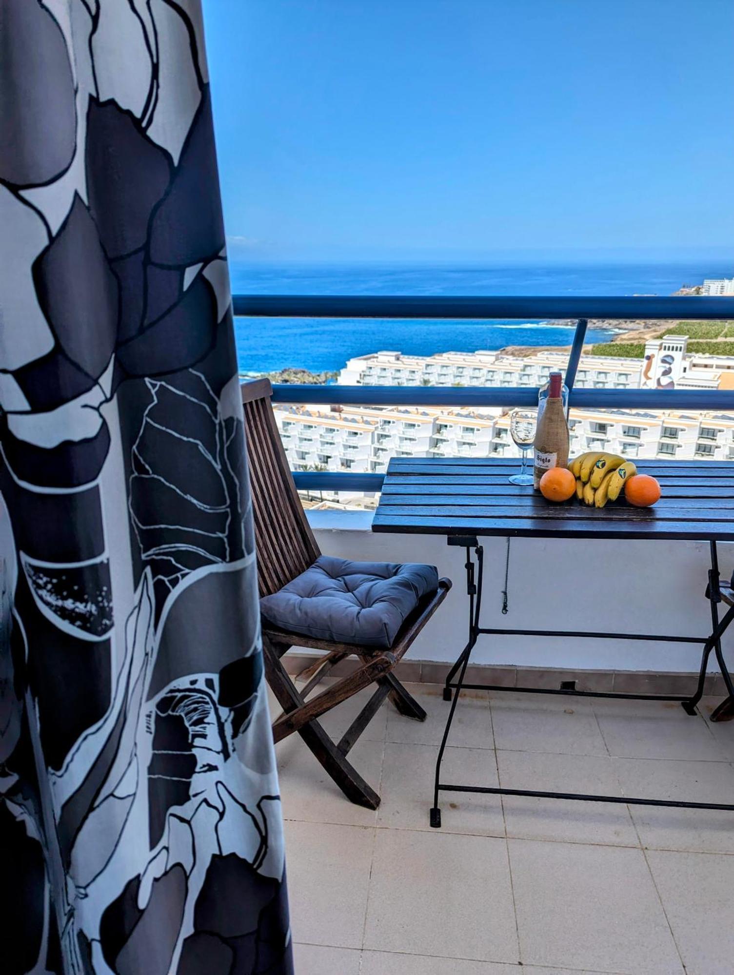 Studio Playa Paraiso Tenerife - Ocean View And Internet Wifi Optical Fiber - For Rent Exteriör bild